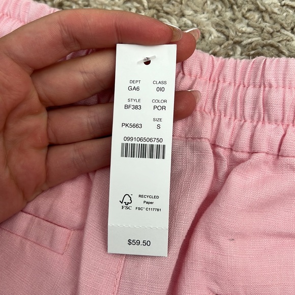 J Crew Pink linen shorts - Picture 4 of 4